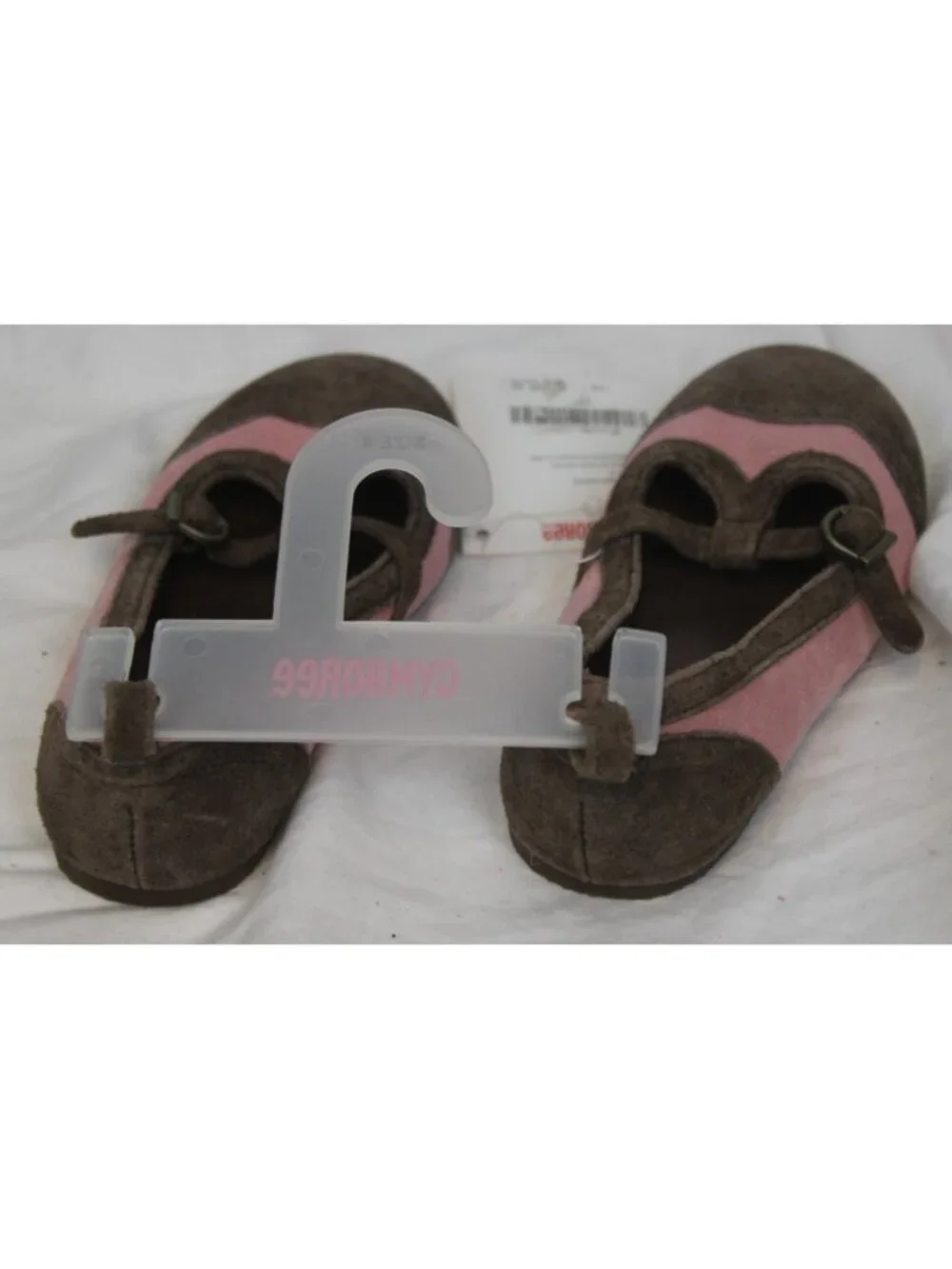 2007 Gymboree Equestrian Club Western Dress Shoes sz 8  Pink Brown Ballet Wing